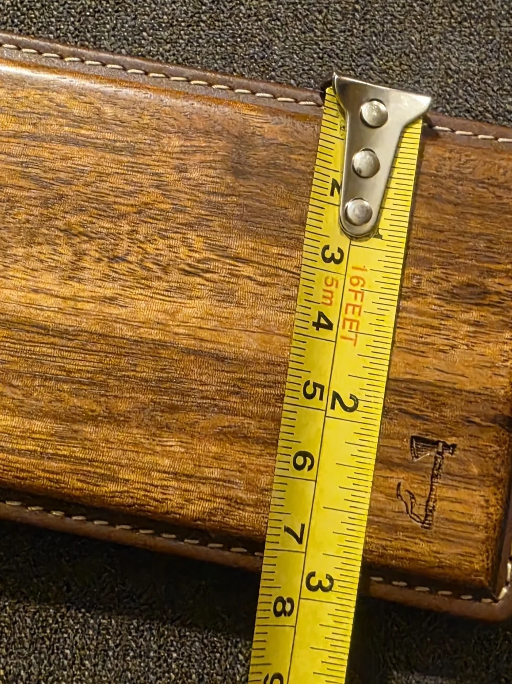 New W/out Tag Slim Timber Zebrawood bifold wallet
